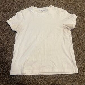 Reformation basic White T-Shirt woman’s size XL 100% cotton 90s Y2K